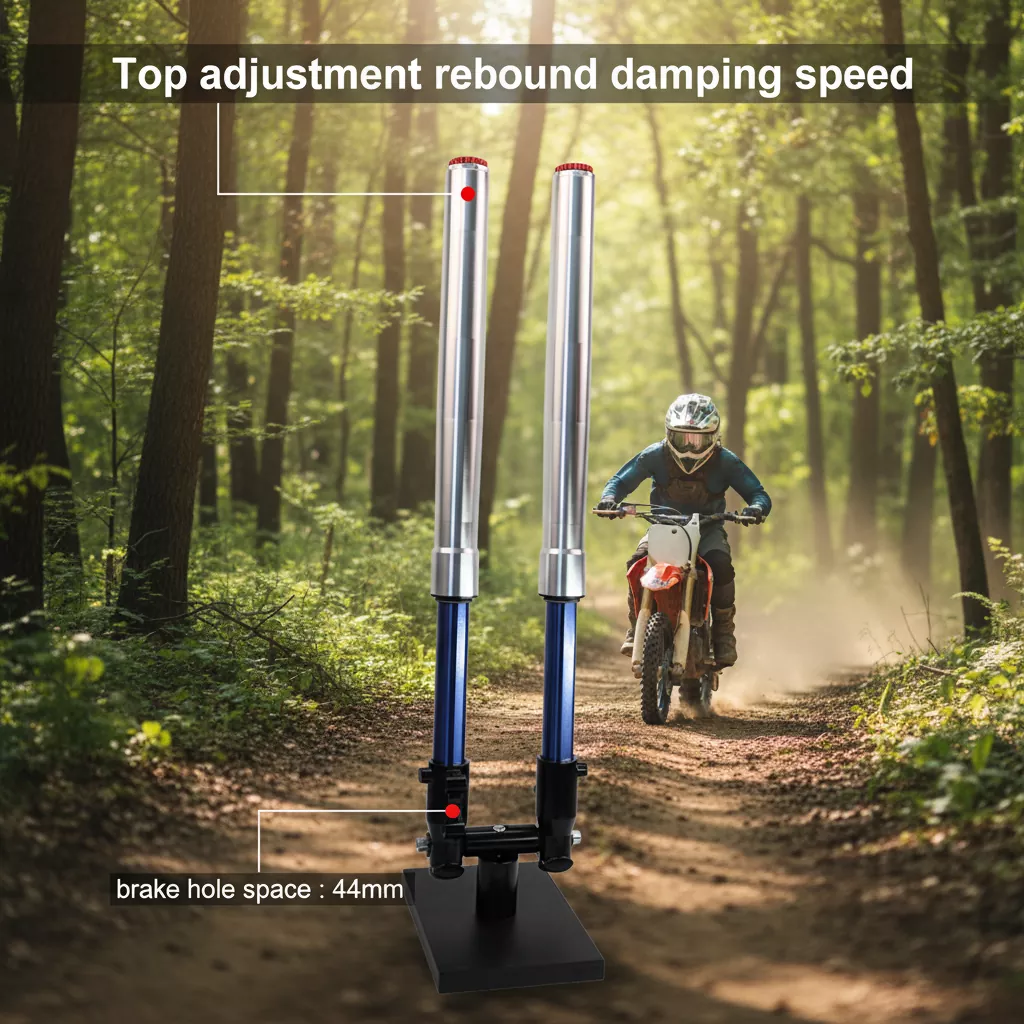 44mm Foot Inverted Fork Rebound Adjustable Motorcycle Shock Absorber