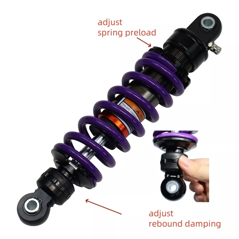 Purple 340lbs 280mm Pit Bike Motorcycle Shock Absorber